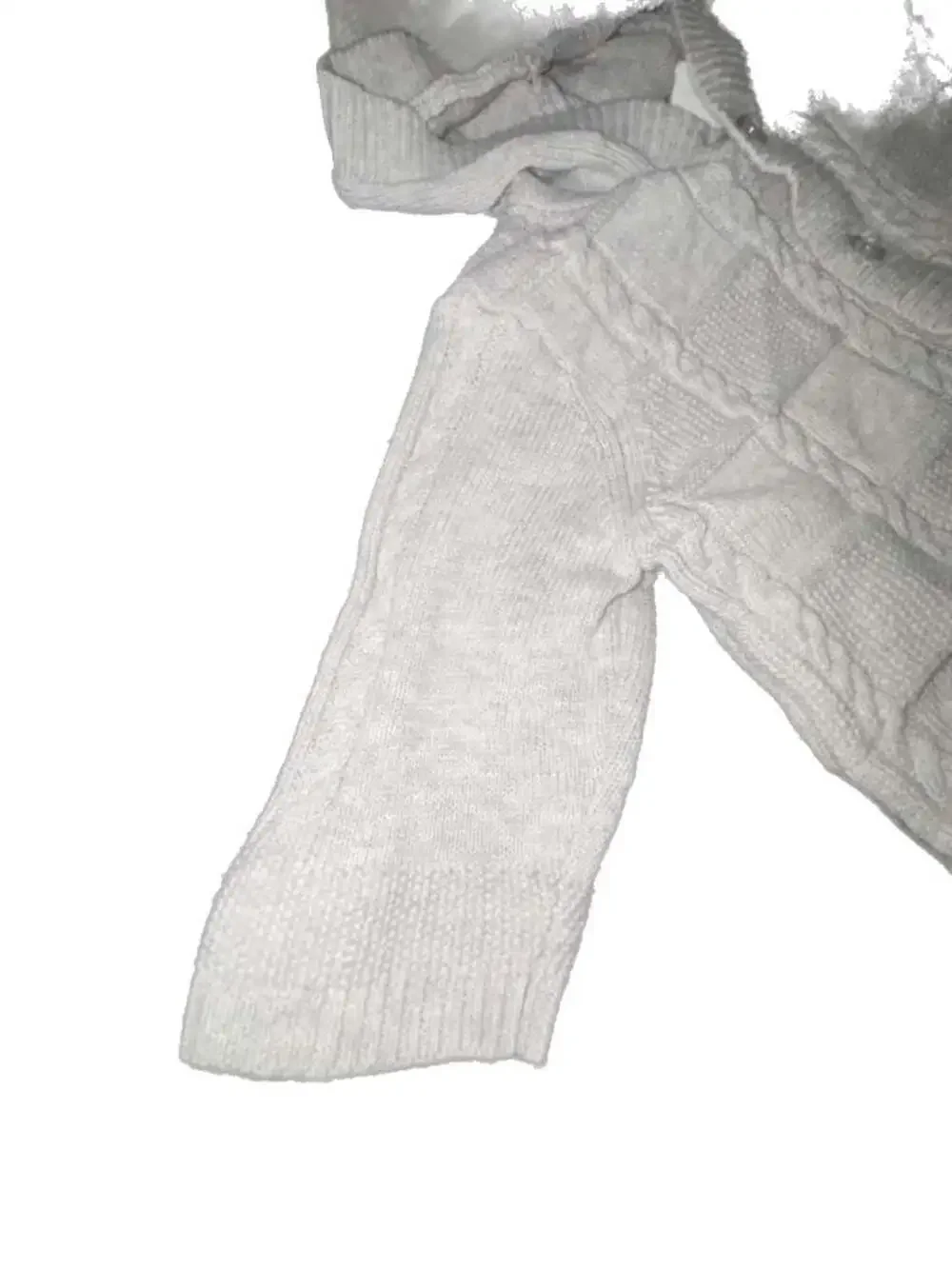 Little Me Baby Boy Two-Piece Cable Knit Hoodie and Pants Set